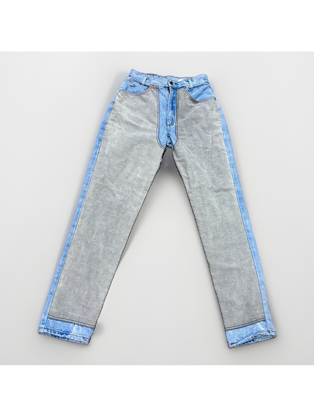 VERY RARE LEI RIDING WEAR GREY FLANNEL CHAPS JEANS 26x30 FITS SIZE 4 6 Tagged 11